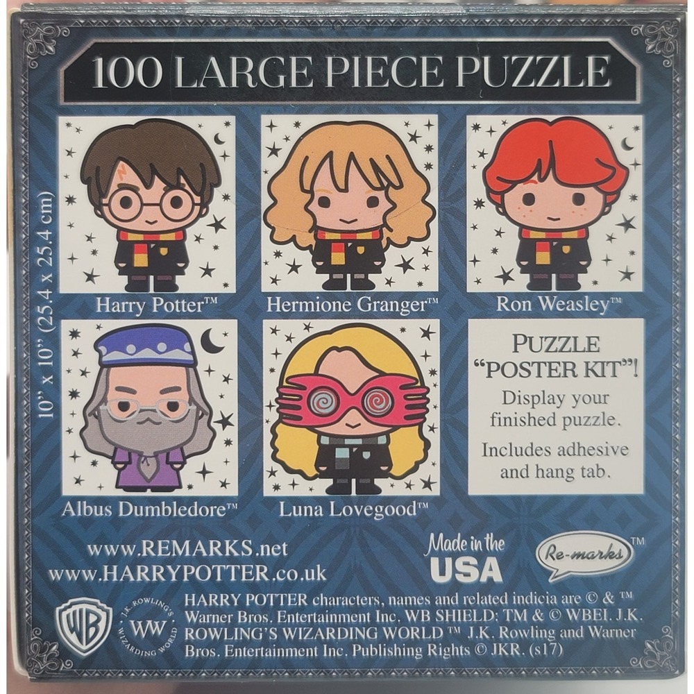 Harry Potter Puzzle Lot 5 Set 100 Piece Large Pieces Kids Re-marks Sealed - Picture 3 of 8